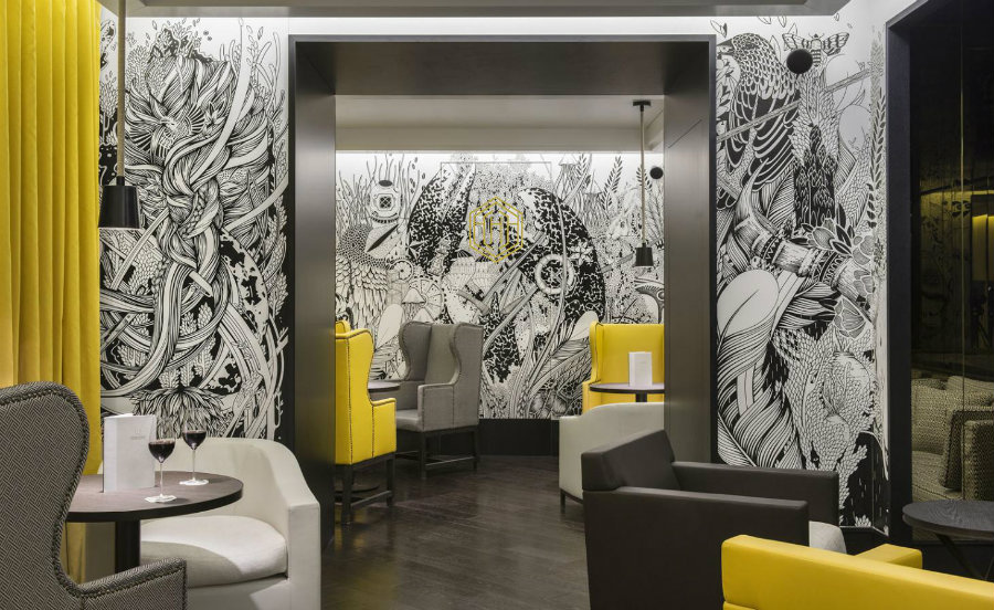 Hexagone restaurant interior design ideas by Gilles and Boissier