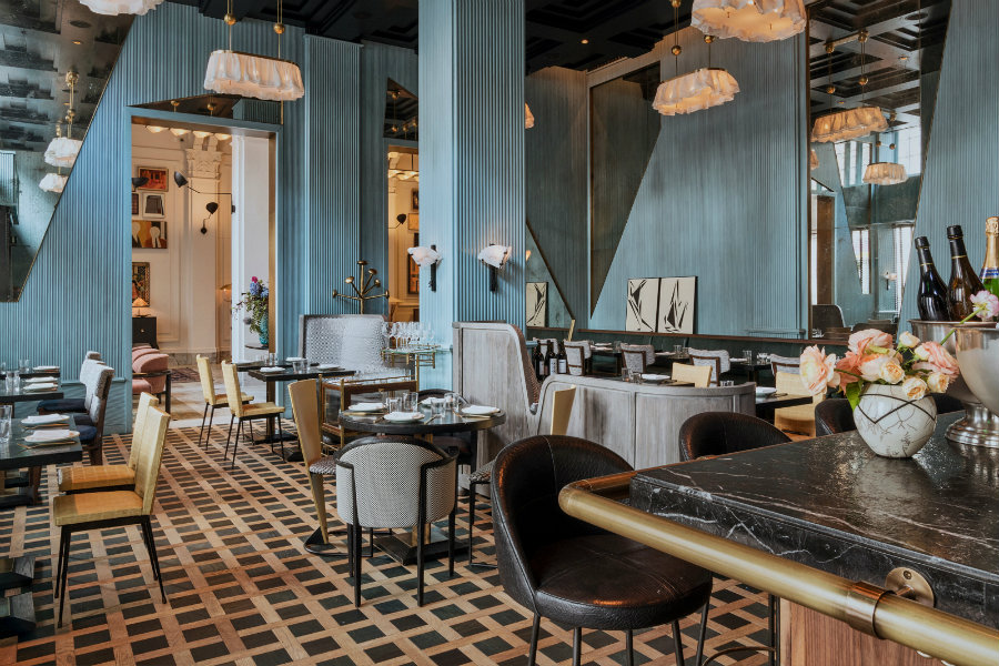 Restaurant Interior Ideas - the exotic Villon by Kelly Wearstler